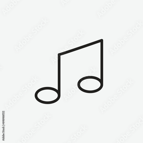 Music Note Icon Vector Illustration Design