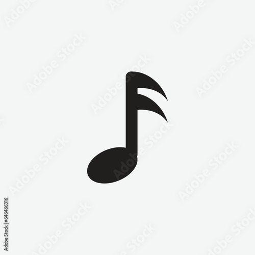 Music Note Icon Vector Illustration Design