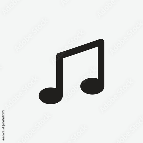 Music Note Icon Vector Illustration Design