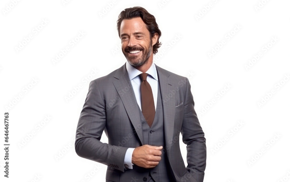A portrait of businessman isolated on white background A portrait of businessman isolated on white background