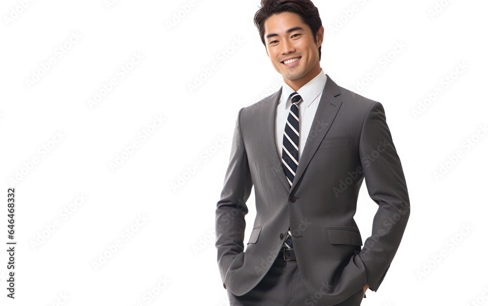 A portrait of businessman isolated on white background A portrait of businessman isolated on white background