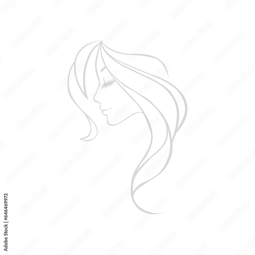woman icon on white background vector illustration woman icon on white background vector illustration