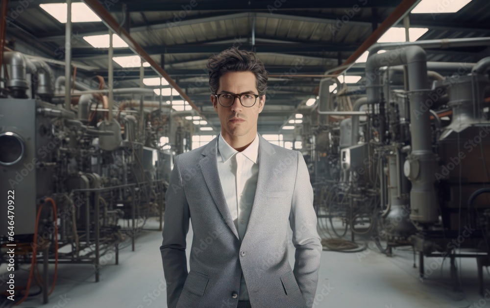 Old professional businessman in office background Old professional businessman in office background