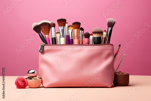 Makeup bag with cosmetic