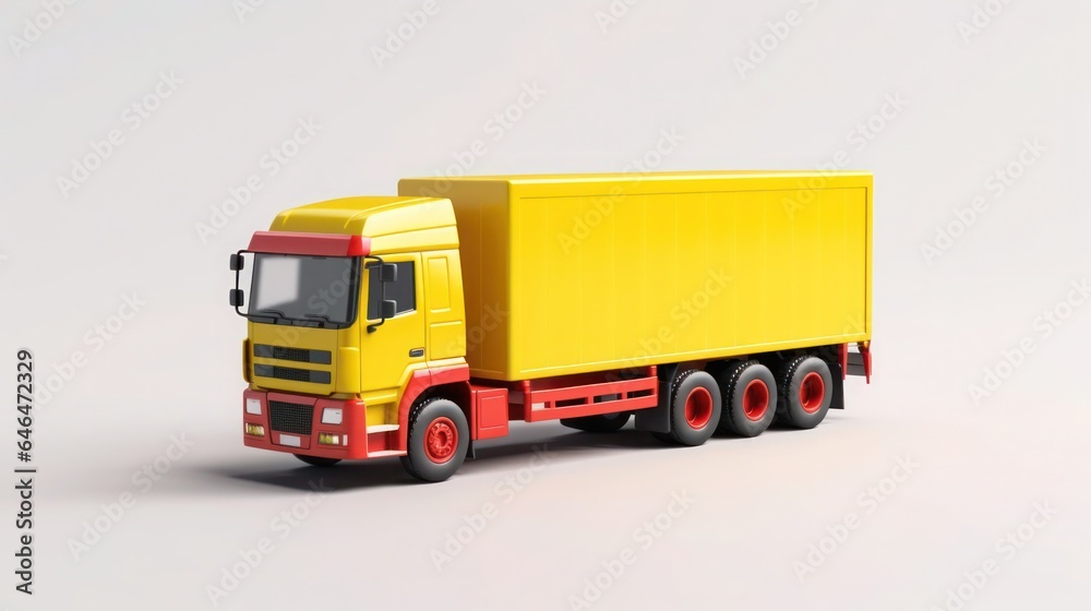 Heavy vehicle truck isolated on white background