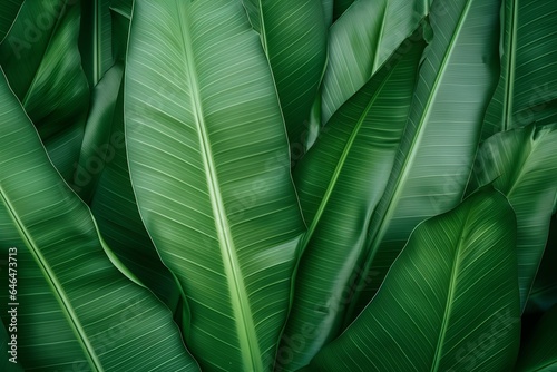 Tropical banana leaf texture background.