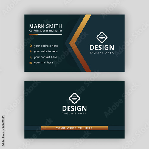 Professional and modern business card design
