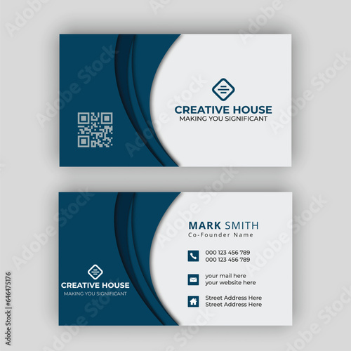 Professional and modern business card design