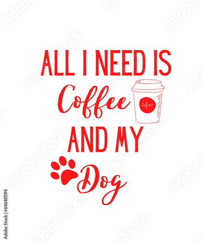 coffee and dog