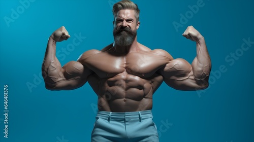 muscular man body for handsome strong guy character