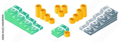 Brazilian Real Money and Coin Bundle Set