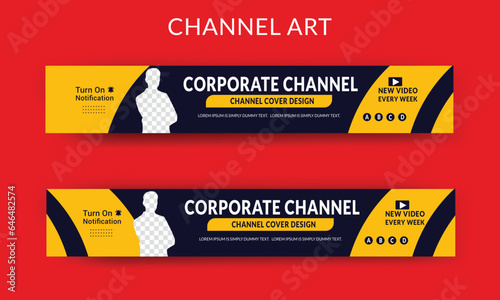 Youtube Channel Banner Template,  Youtube Channel Cover  Photo, Channel Art