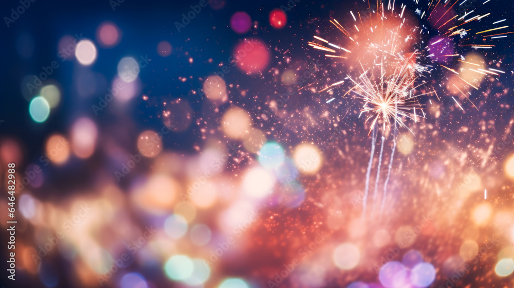 New Year's Eve Fireworks Bokeh New Year's Eve Fireworks Bokeh