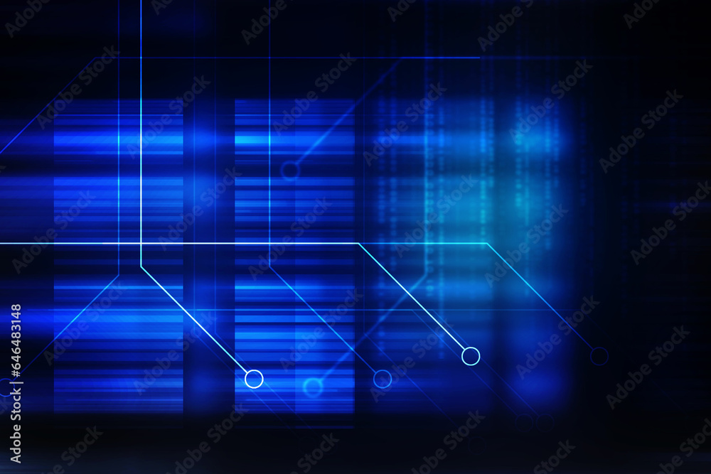 2d illustration Abstract futuristic electronic circuit technology background
2d illustration Abstract futuristic electronic circuit technology background