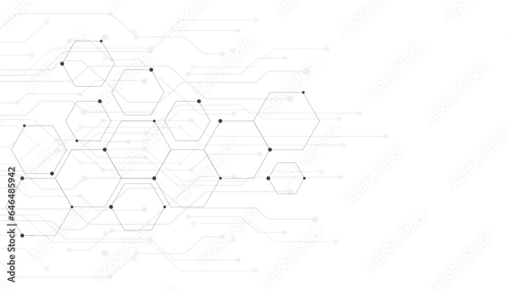 Hexagon geometric pattern texture, technology futuristic background, crystal background, abstract background with simple hexagonal elements, creative concept technology or science design – vector