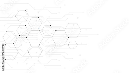 Hexagon geometric pattern texture, technology futuristic background, crystal background, abstract background with simple hexagonal elements, creative concept technology or science design – vector