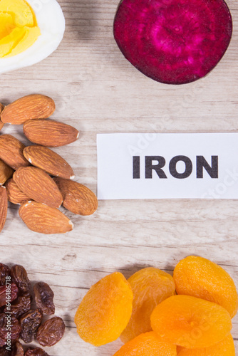 Best food to fight with anemia. Natural source iron and minerals
