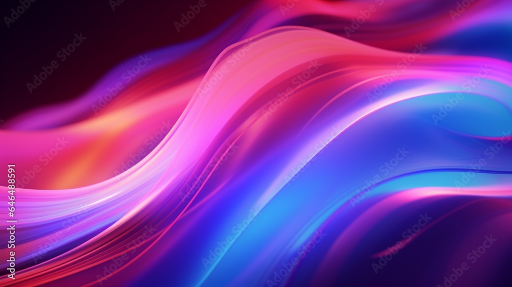 Abstract pink, blue, and neon-colored 3D style with wavy line shining in UV spectrum Abstract pink, blue, and neon-colored 3D style with wavy line shining in UV spectrum