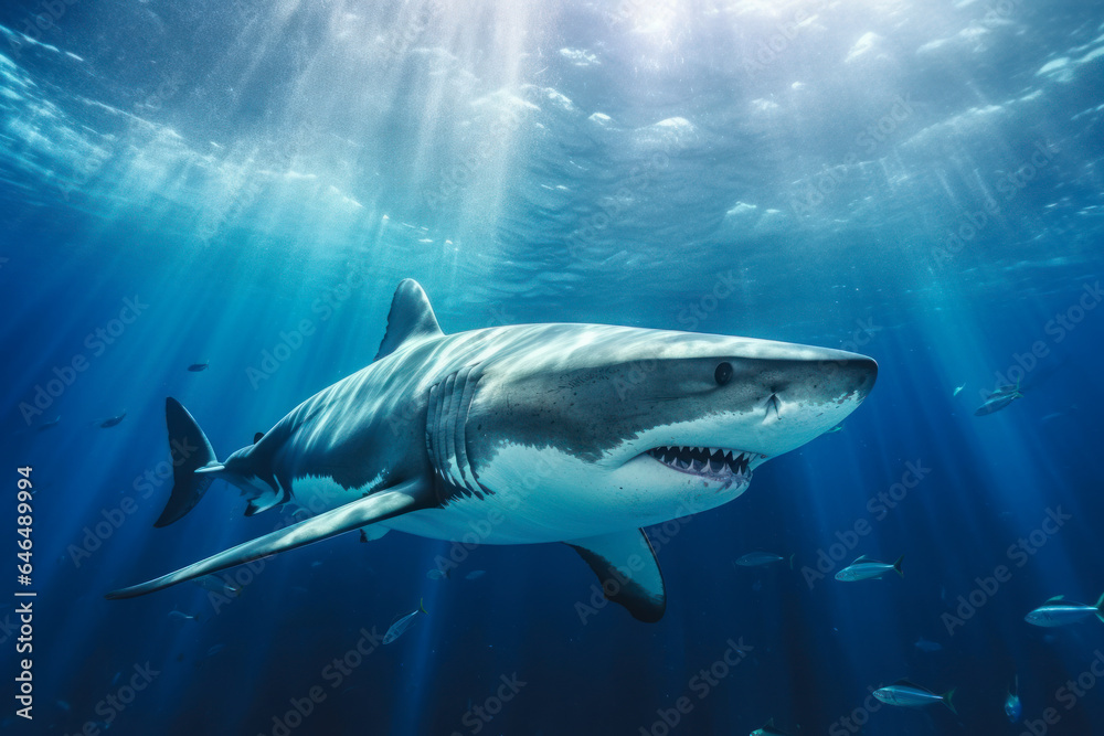 Naklejka premium Great White Shark (Carcharodon carcharias)