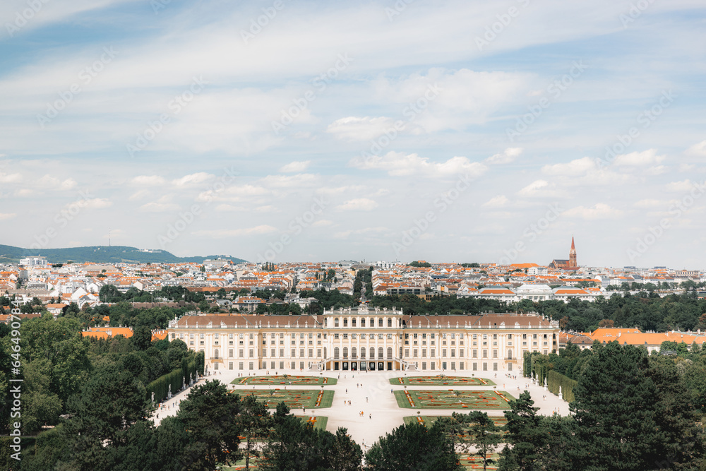 View over Schönbrunn Palace, Vienna, Austria