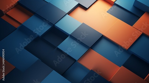 Wallpaper Mural Background for Color Trends. Abstract geometric background in orange and blue Torontodigital.ca
