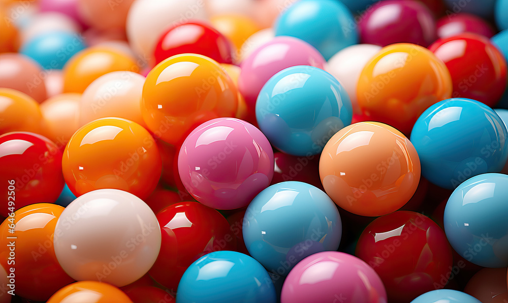 Abstract background filled with colorful balls. Abstract background filled with colorful balls.