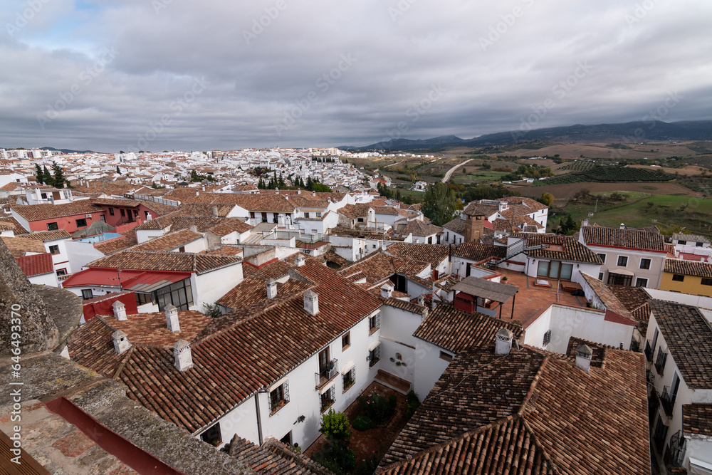 Vista aérea de Ronda, Málaga, Andalucía
