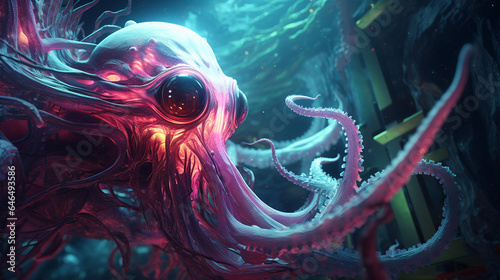 sci-fi future where all sea creatures deep underwater monsters