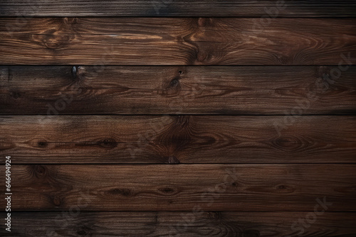 Dark Brown Wood Background. Laminated Wooden Flooring. Ai Generated 