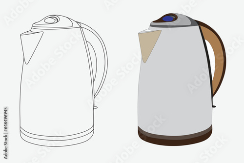 Electric Kettle Illustration