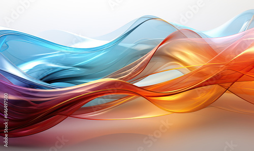 Colorful wavy background, luxurious fabric texture, abstract background design.