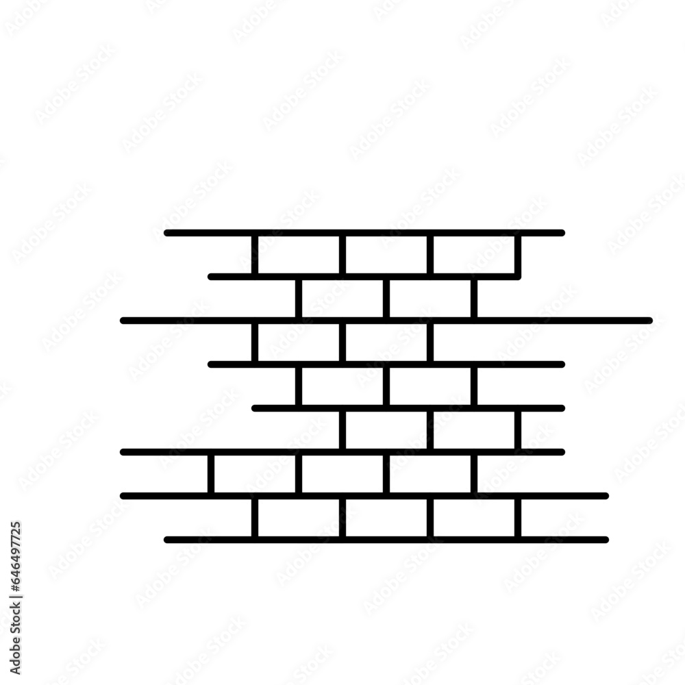 Brick Line Vector Brick Line Vector