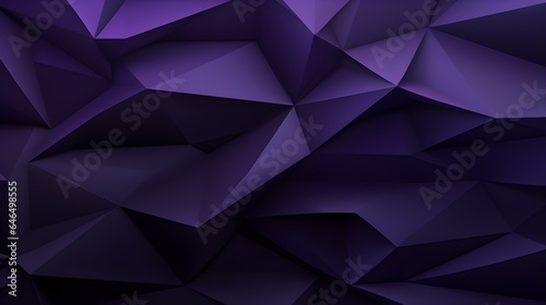 Abstract 3D Background of triangular Shapes in dark purple Colors. Modern Wallpaper of geometric Patterns 