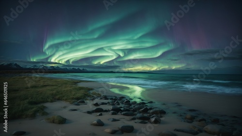 Northern Lights Over the Sea © ahmetomeryalcin