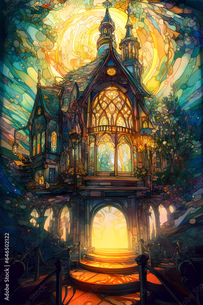 Obraz premium Digital art - Fantasy building