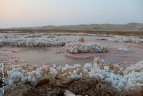 unique salt formation landscape in abu dhabi emirate