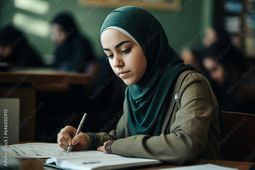Portrait of young girl in a hijab Portrait of young girl in a hijab