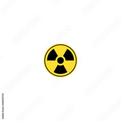 Radiation Hazard Sign. Hazard symbol. Danger logo. Warning sign icon
