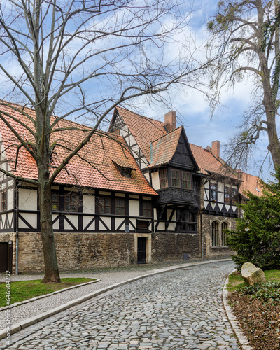 Picturesques streets of Wernigerode am Harz, Saxony Anhalt, Germany, Europe