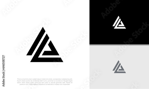 Initials AL  AE logo design. Initial Letter Logo. Innovative high tech logo template. 