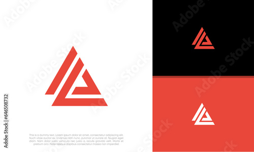 Initials AL, AE logo design. Initial Letter Logo. Innovative high tech logo template.	