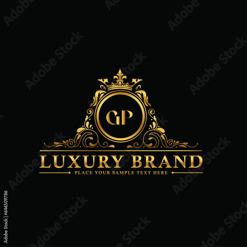 Letter GP luxury brand Logo