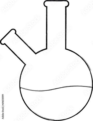Flask for chemical preparations for decoration and design.