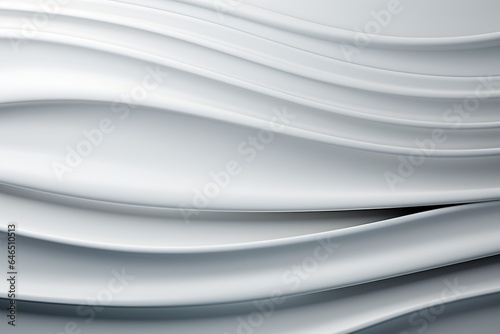 Futuristic Minimalistic White Background Clean and Modern Minimalist Design with Abstract Curve Lines White Tones, Perfect for Innovative Digital Technology and Futuristic Art