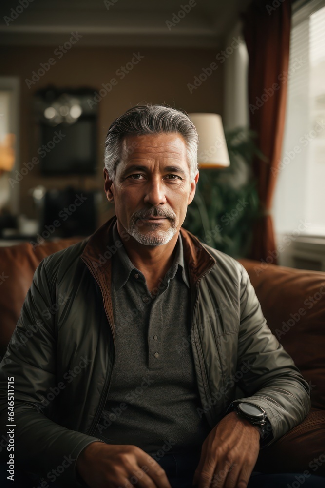 man sitting on a sofa man sitting on a sofa