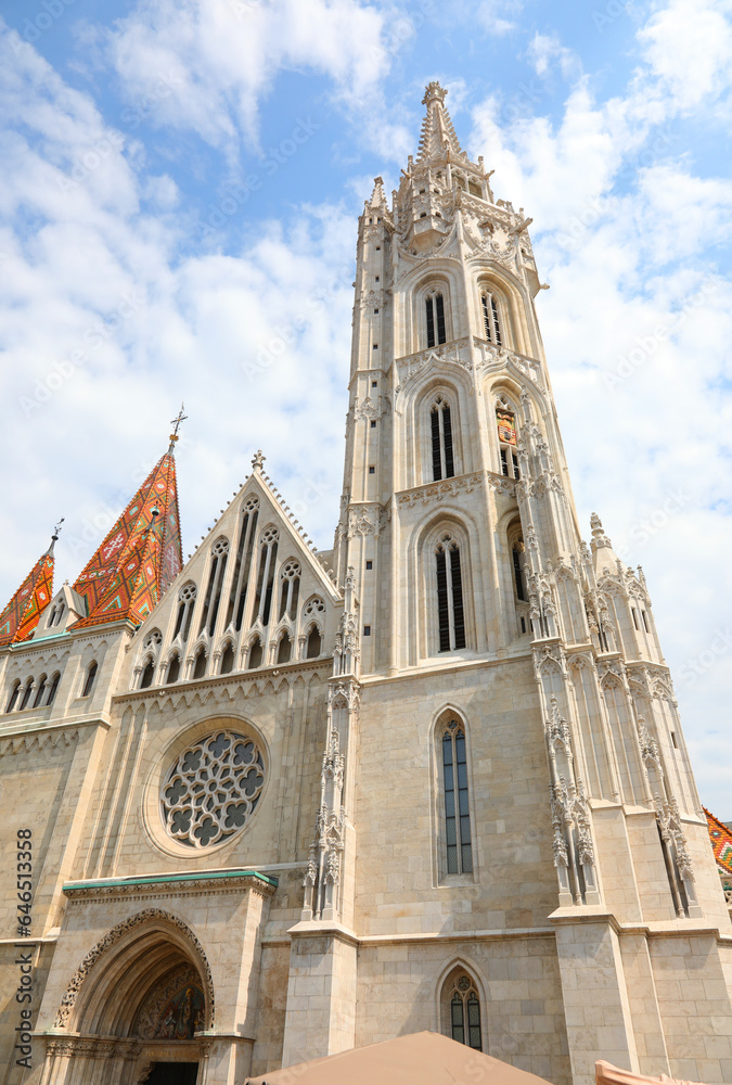 Church of the Assumption called Matthias Church in Budapest in Hungary in Europe