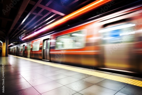 subway train station motion blur background © id512