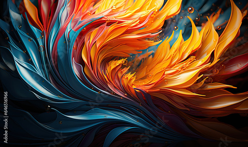 An abstract background filled with vibrant hues and swirling patterns.