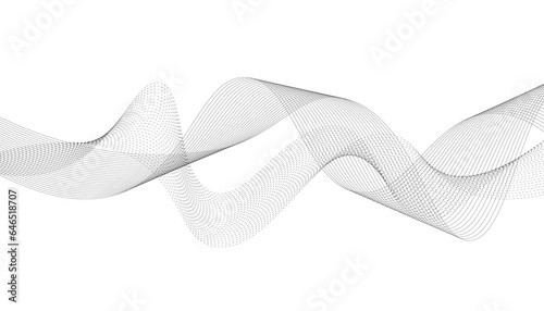 Abstract vector background with smooth color waves. Smoke wavy lines. Gray waves vector illustration. Design elements. Waves background.