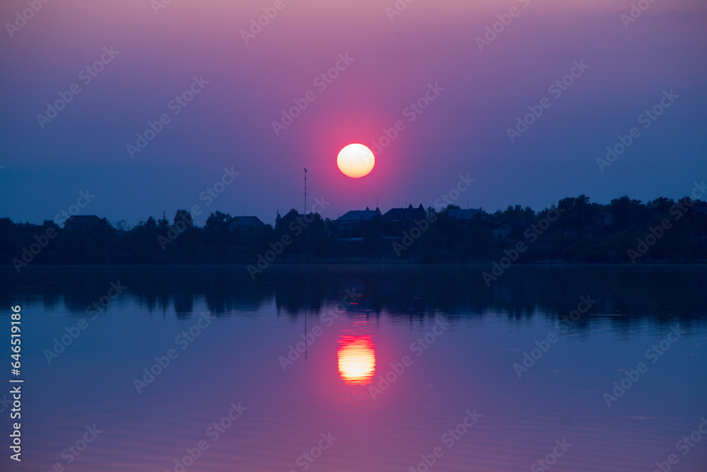 Fototapeta premium Sky in the evening. High quality photo